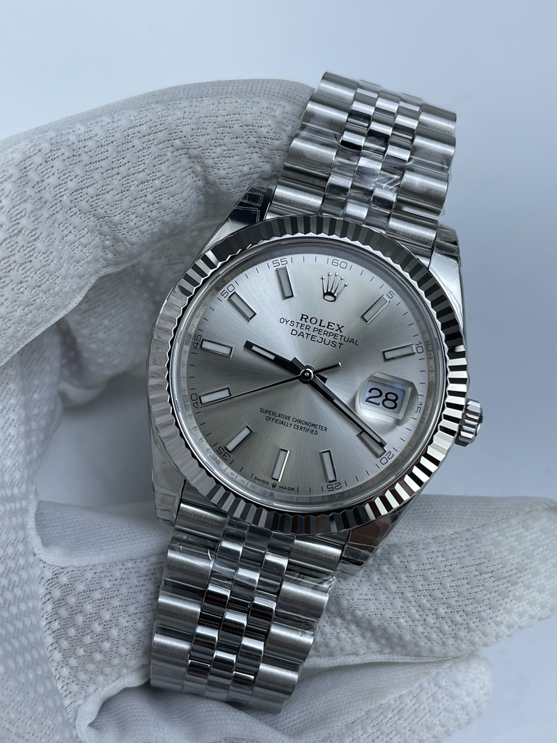 (준비완료/특급배송)NO.2466/VS공장 롤렉스 데이저스트 41미리 실버 바인덱스 쥬빌레 플루티드