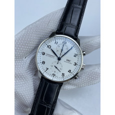 (준비완료/특급배송)NO.2735/ZF공장 IWC 포르투기저 크로노그래프 150주년 화이트다이얼 블루핸즈