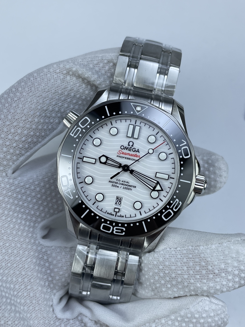 (준비완료/특급배송)NO.2755/VS공장 오메가 씨마스터 다이버300 화이트다이얼 브슬 VS8800 (최신무브업버전)