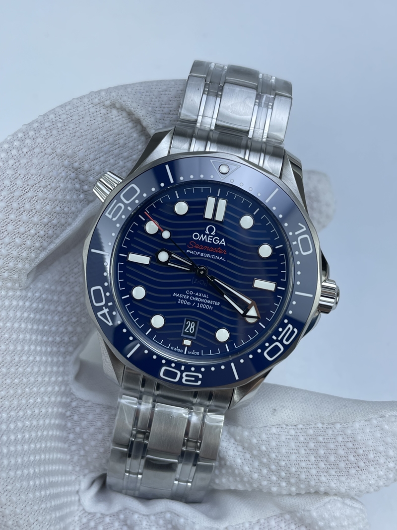(준비완료/특급배송)NO.2757/VS공장 오메가 씨마스터 다이버 300 스틸 블루다이얼 VS8800 (최신무브업버전)