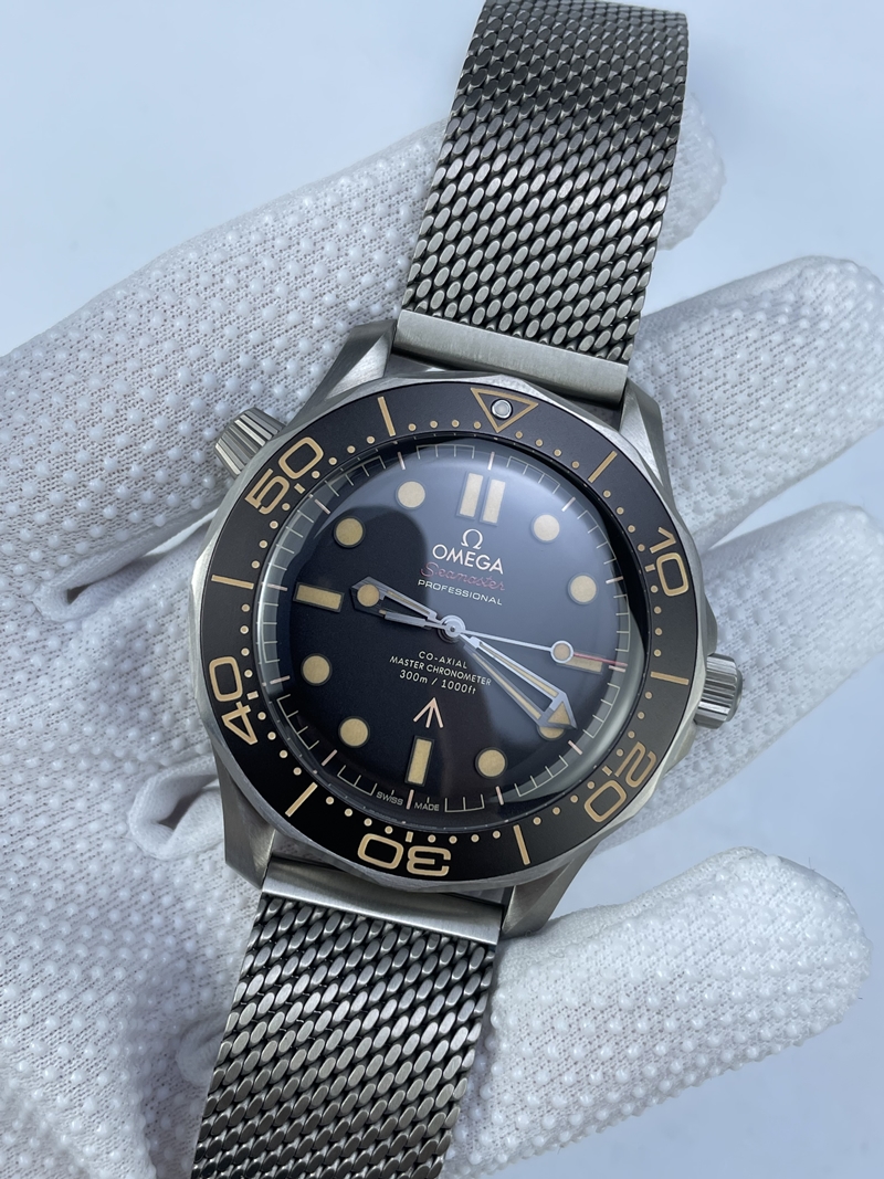 (준비완료/특급배송)NO.2881/VS공장 오메가 2023 V6최신버전 씨마스터 다이버 300 노타임 투 다이 한정판 최신버전